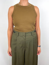 Isabel Rib Tank in Manuka - The Shoe Hive