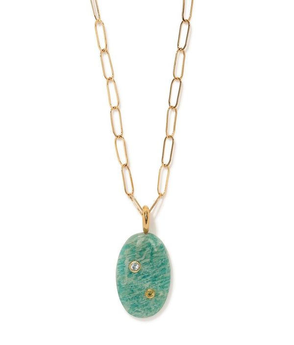 Isadora Pendant Necklace in Green - The Shoe Hive