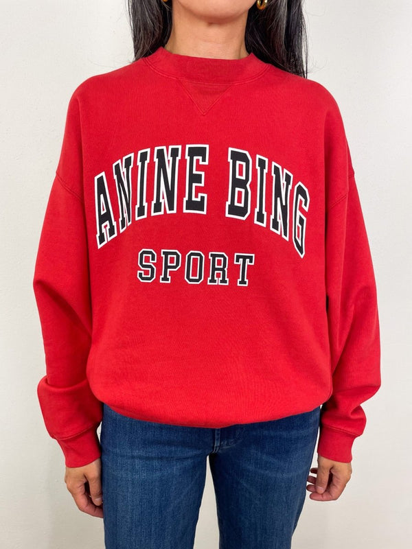 Jaci Sweatshirt Anine Bing in Red - The Shoe Hive