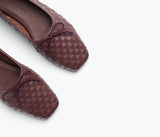 Jada in Cranberry Woven Calf - The Shoe Hive