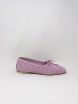 Jada in Peony Woven Suede - The Shoe Hive