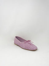 Jada in Peony Woven Suede - The Shoe Hive