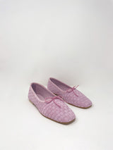 Jada in Peony Woven Suede - The Shoe Hive