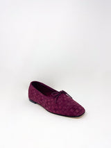 Jada in Wine Woven Suede - The Shoe Hive