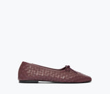 Jada in Cranberry Woven Calf