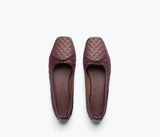 Jada in Cranberry Woven Calf