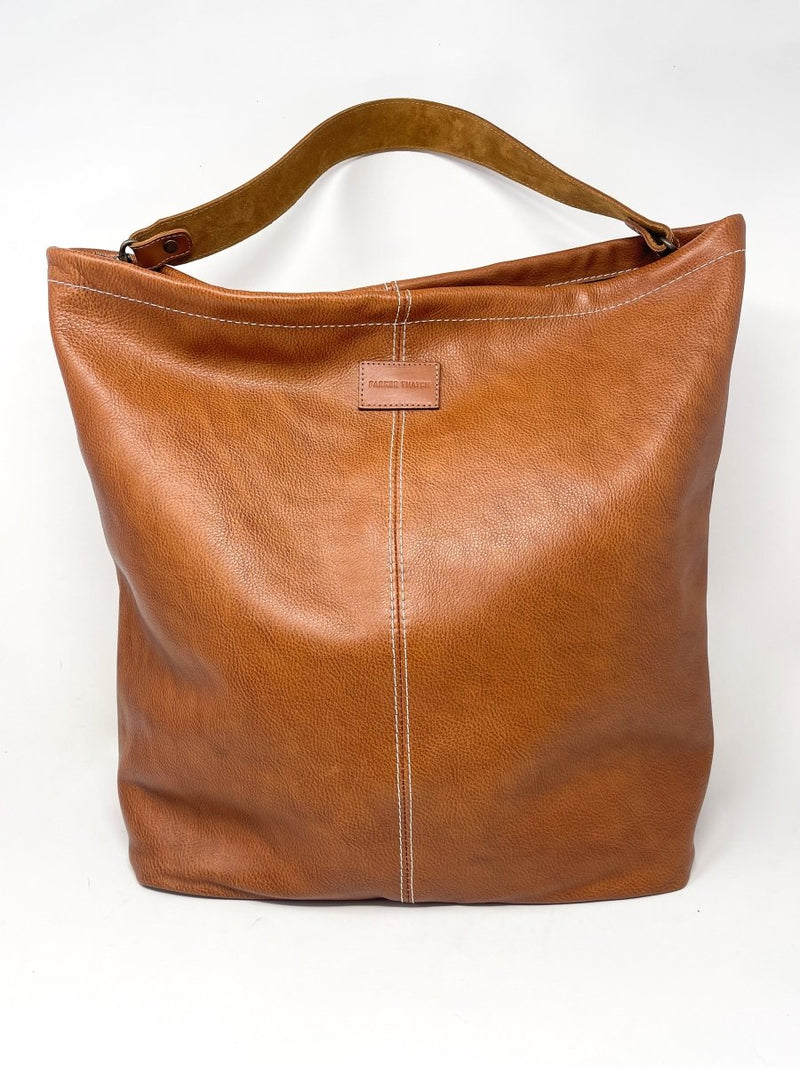 Jane Leather Pebbled in Cognac - The Shoe Hive