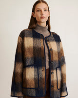Janet Jacket in Milk/Camel Multi - The Shoe Hive