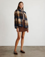 Janet Jacket in Milk/Camel Multi - The Shoe Hive