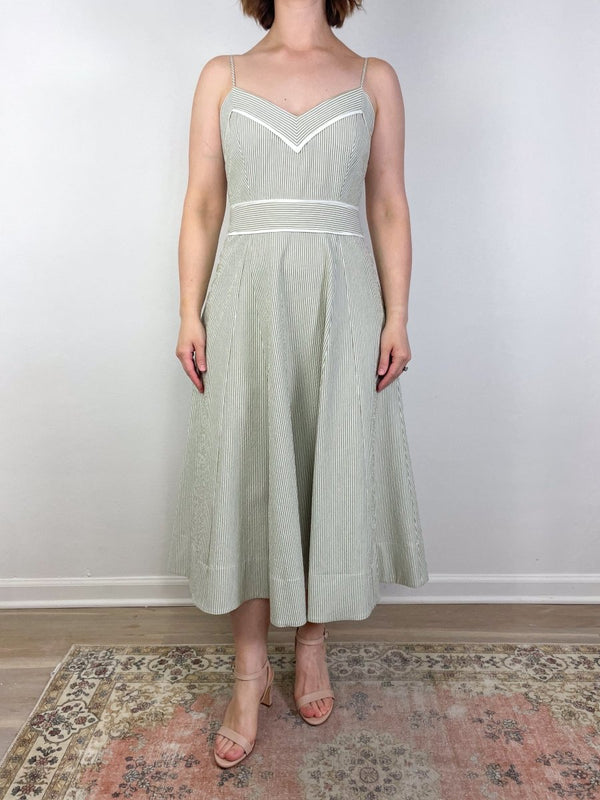 Janis Dress in Lime/Dove - The Shoe Hive