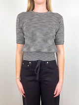 Jeram Top in Black Multi - The Shoe Hive