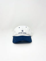 Jeremy Baseball Cap in Ivory and Navy - The Shoe Hive