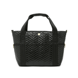 Jetset Wingman Moto Quilting in Black Patent Nylon - The Shoe Hive