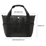 Jetset Wingman Moto Quilting in Black Patent Nylon - The Shoe Hive