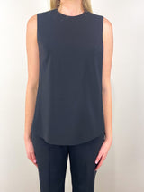 Jo Tunic in Black Bi - Stretch Tropical Wool - The Shoe Hive