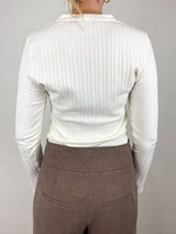 Jocelyn Top in Ivory - The Shoe Hive