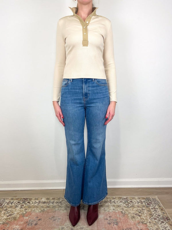 Joplin High Rise Wide Flare in Pool Party - The Shoe Hive