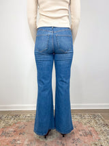 Joplin High Rise Wide Flare in Pool Party - The Shoe Hive