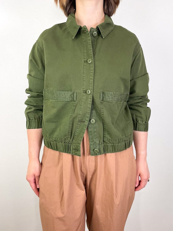 Joyner Shacket in Army - The Shoe Hive