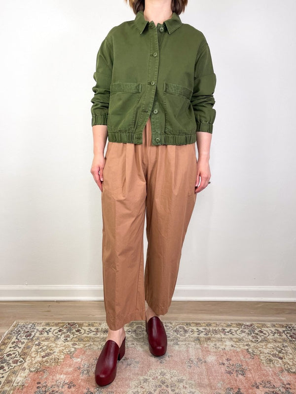 Joyner Shacket in Army - The Shoe Hive