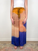 Julien Silk Pant in Moontide - The Shoe Hive