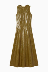 Juliette Leather Dress in Lichen - The Shoe Hive