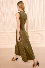 Juliette Leather Dress in Lichen - The Shoe Hive