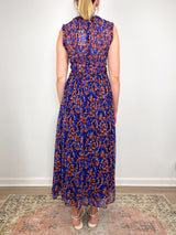 Kasia SL Silk Dress in Violet - The Shoe Hive