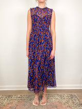 Kasia SL Silk Dress in Violet - The Shoe Hive