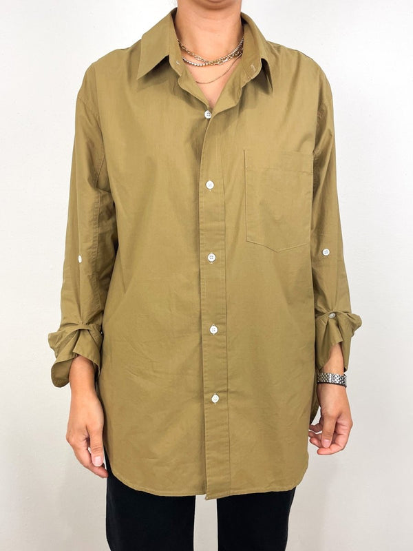Kayla Shirt in Khaki - The Shoe Hive