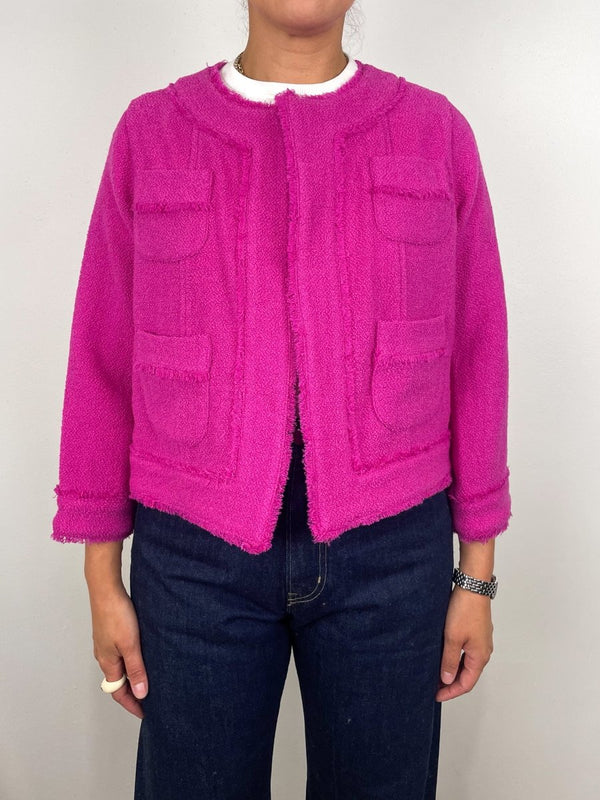 Kiki Jacket in Rosa Boucle Tweed - The Shoe Hive