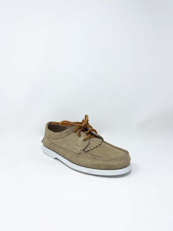 Kilt Chukka Moccasin in Soft Taupe - The Shoe Hive