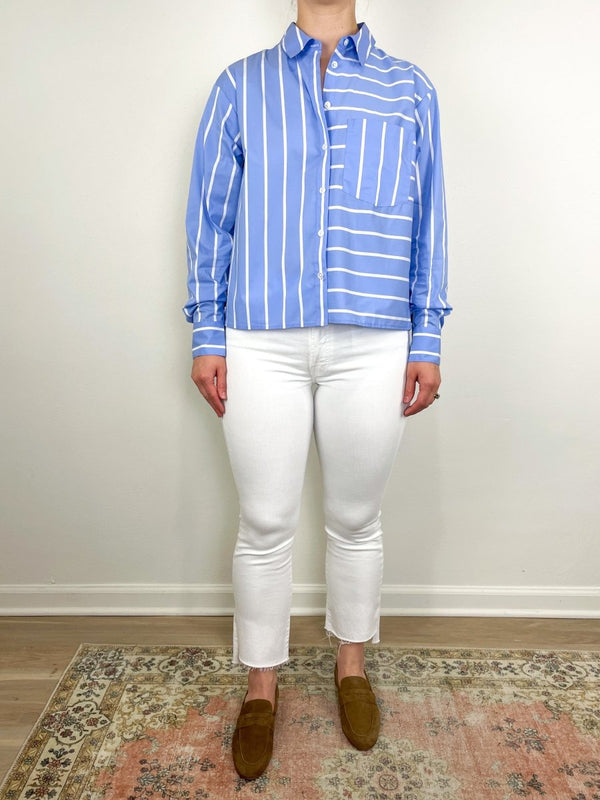 Kinley Top in Hydrangea White - The Shoe Hive