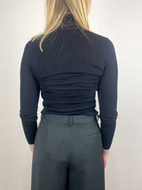 Knit Turtleneck in Black - The Shoe Hive