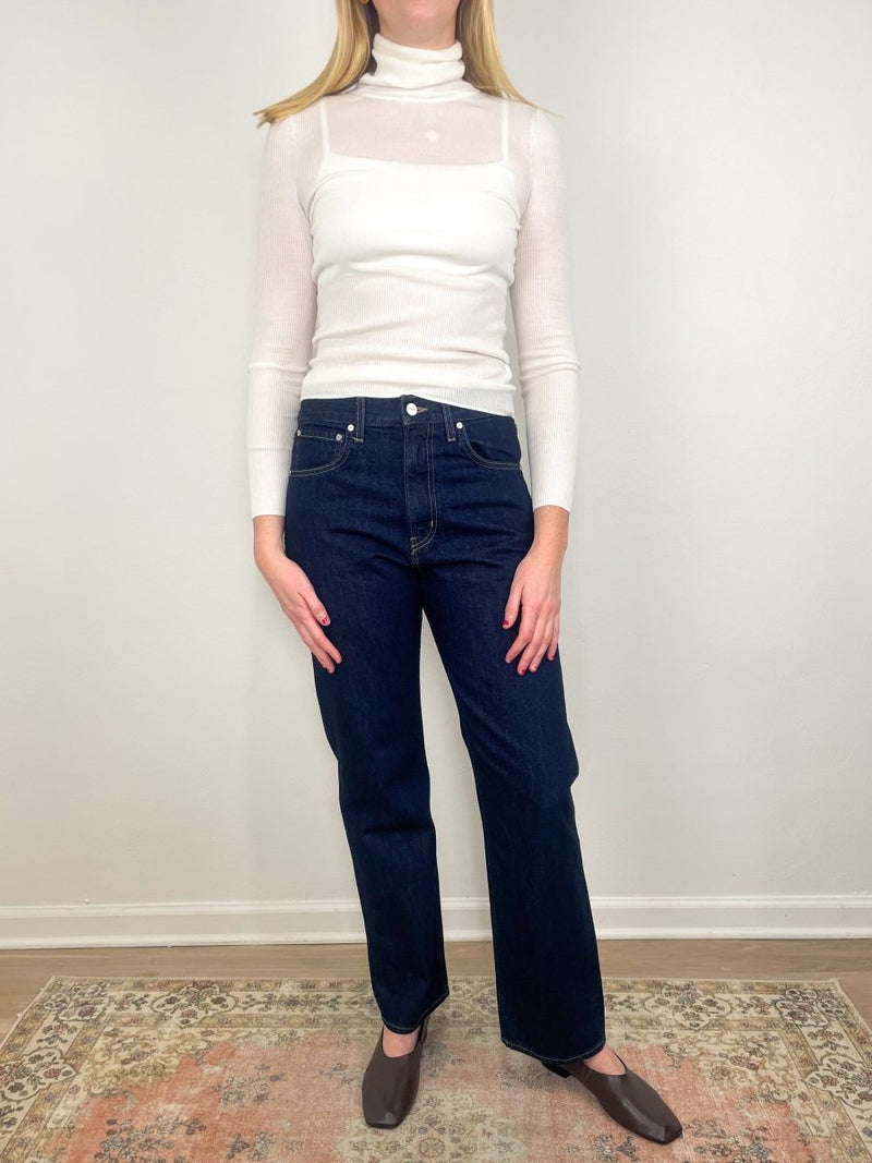 Knit Turtleneck in Ivory - The Shoe Hive