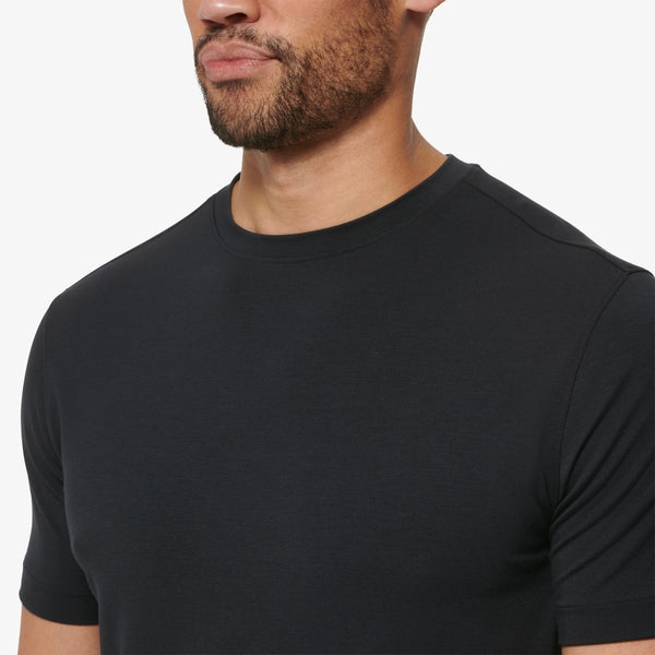 Knox Short Sleeve T-Shirt in Black Solid - The Shoe Hive