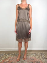 Lace Trimmed Cami in Cocoa - The Shoe Hive