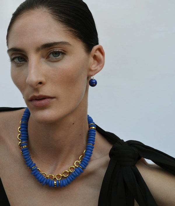 Laguna Necklace in Dark Electric Blue - The Shoe Hive