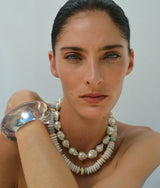 Laguna Necklace in White - The Shoe Hive