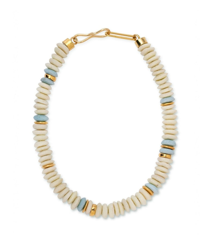 Laguna Necklace in White - The Shoe Hive