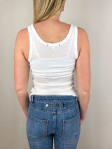 Layering Tank in White - The Shoe Hive
