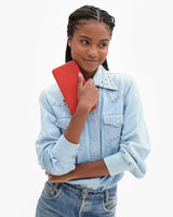 Le Tabac in Red Glossy Lizard - The Shoe Hive