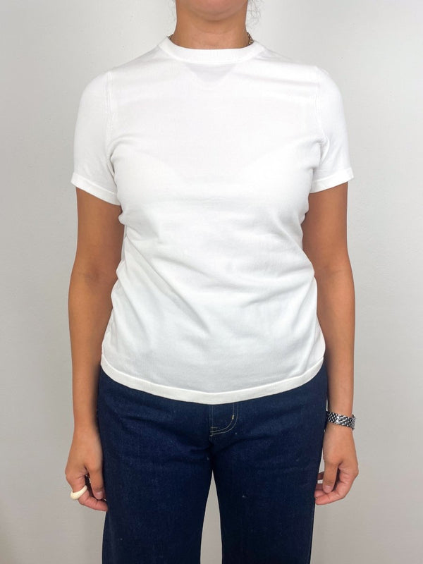 Lee Tee in Chalk Ice Cotton - The Shoe Hive