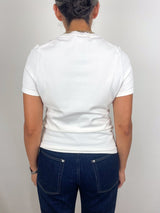Lee Tee in Chalk Ice Cotton - The Shoe Hive