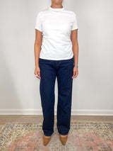 Lee Tee in Chalk Ice Cotton - The Shoe Hive