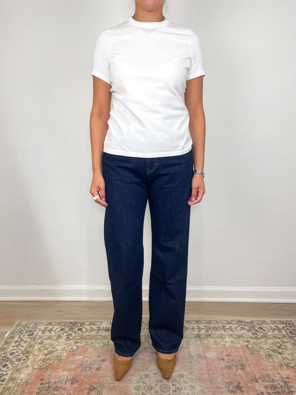 Lee Tee in Chalk Ice Cotton - The Shoe Hive
