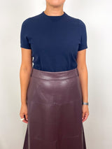 Lee Tee in Navy Ice Cotton - The Shoe Hive