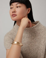 Lennon Bangle Large in Gold - The Shoe Hive