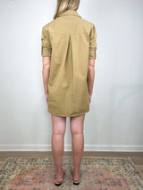 Lennon Dress in Dark Khaki - The Shoe Hive