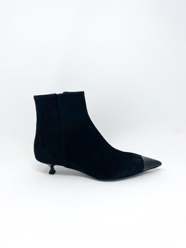 Lenor Bootie in Nero Nero - The Shoe Hive